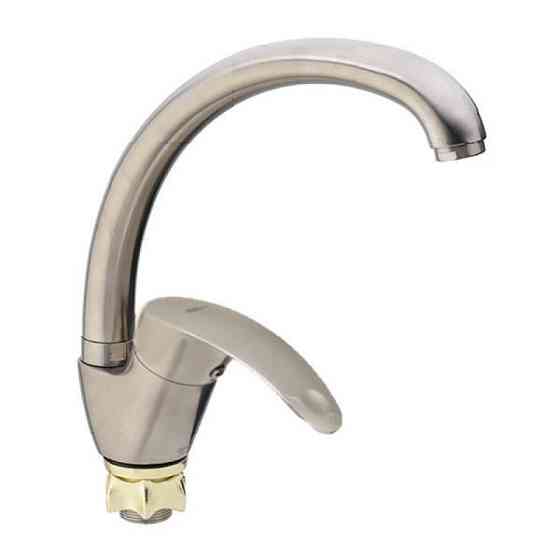 Змішувач для кухні ZERIX YUB-А181, з нерж. сталі Харків