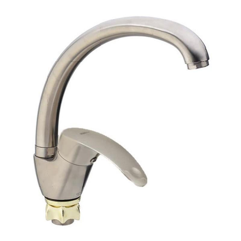 Смеситель для кухни ZERIX YUB-А181, с нерж. стали Харьков - изображение 1