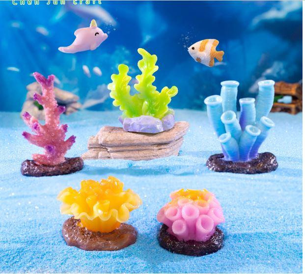 Фігурка із серії Підводний світ для мініатюри, флораріуму, хендмейду, міні-саду, мікроландшафту Жовтий Одеса - фото 4