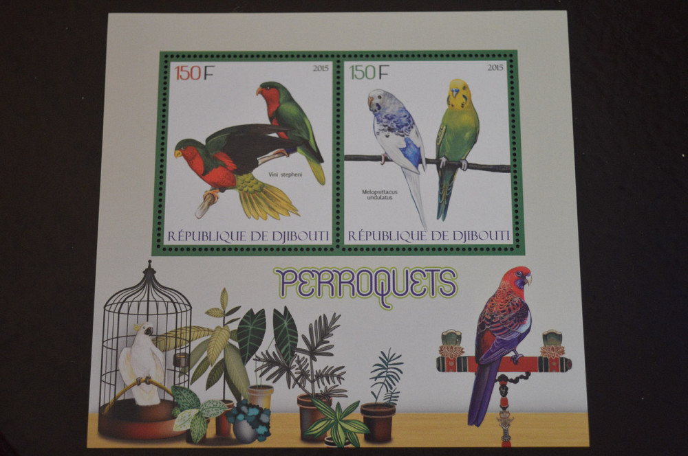 Джибути. Фауна. Блок. 2015 год (В-6) Полтава - изображение 1