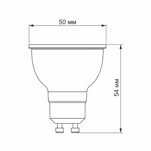 Лампа MR16eD 6W GU10 4100К LED Videx Житомир