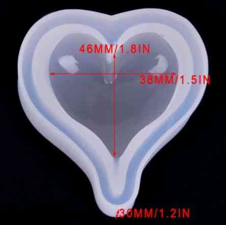 Молд сердце для мастики - размер молда 6,5*7см, силикон Киев