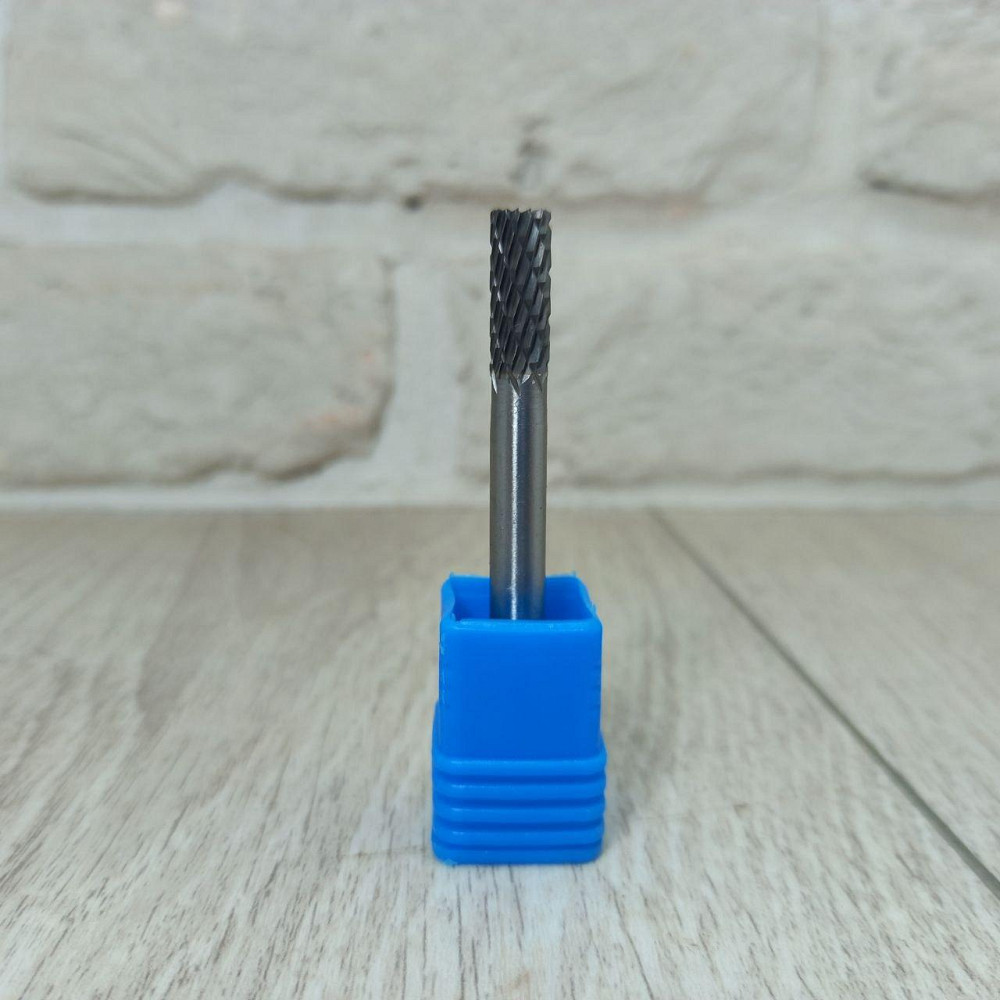 Борфреза твердосплавна по металу  В 6×16×6 мм — шарошка для дриля та гравера, конічна із закругленням Харків - фото 1