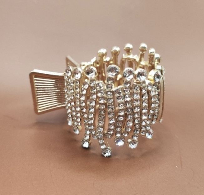 Затискач для волосся Золотистий Сміла - фото 5