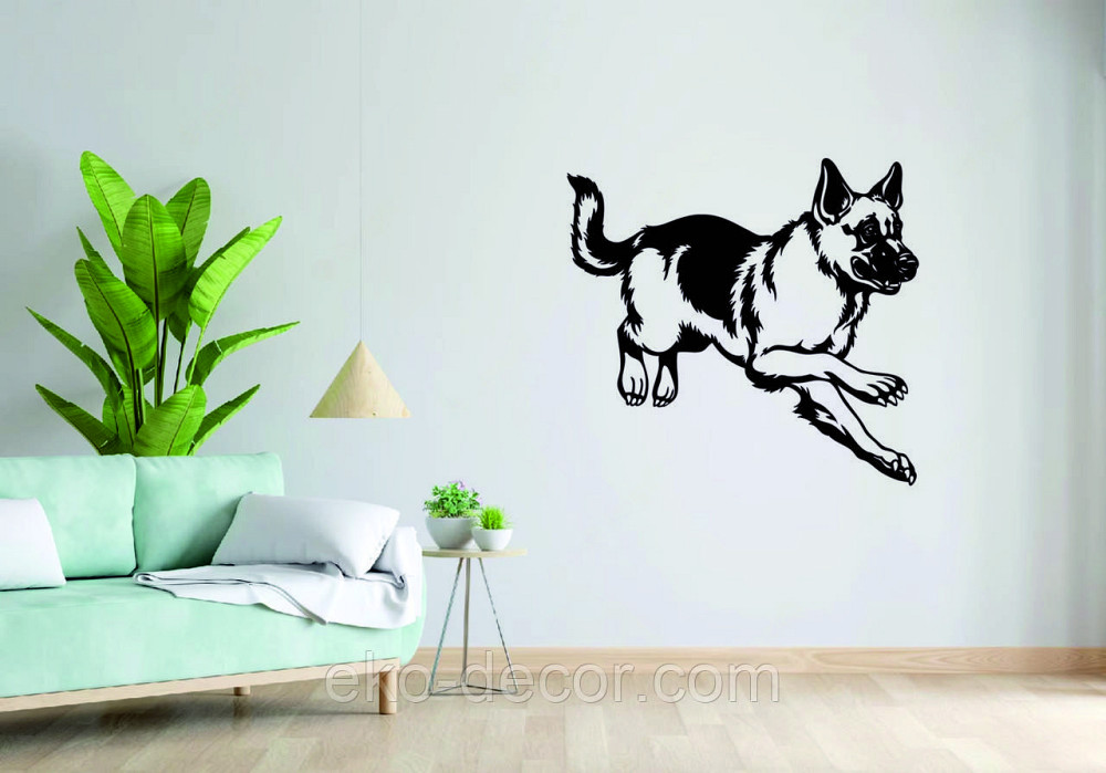 Декоративное настенное Панно «Овчарка» , Декор на стену 90*84 см, Черный Киев - изображение 3