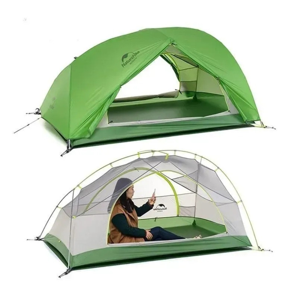 Намет двомісний з килимками Naturehike Star River 2 NH17T012-T, світло-зелений Рівне - фото 3
