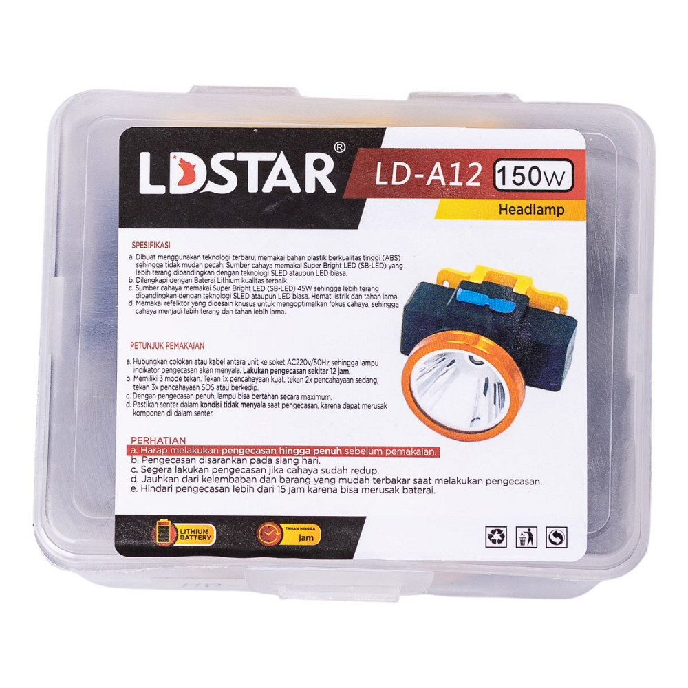 Yiwu Налобний ліхтар акумуляторний 7х7х5 см LED 3 режими роботи HP-JG-2 Коломыя - изображение 2