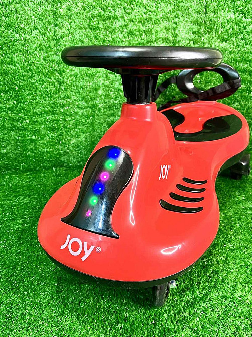 Каталка-толокар JOY колеса PU зі світлом музикою укр озвучка захисний ремінь спинка Червоний (TB-220-40) Чернигов - изображение 8
