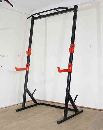 Скамья регулируемая + Сыловие стойки с страховкой и турником Стойки, скамьи для жима и приседаний Киев