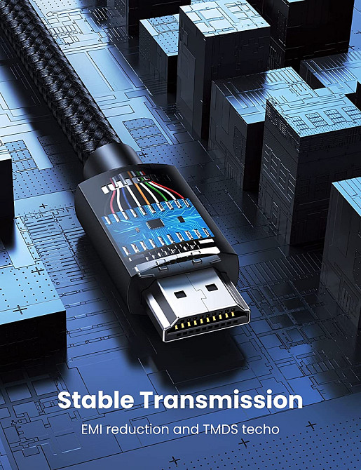 HDMI кабель v2.0 UGreen HD119 з підтримкою 4K@60Hz HDR ARC 40101 (Чорний, 2м) Николаев - изображение 7