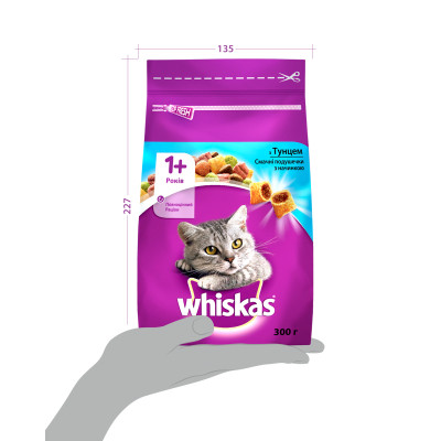 Сухий корм для кішок Whiskas з тунцем 300 г (5900951304255/5900951014093) Вінниця - фото 3