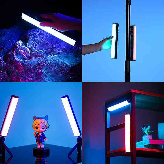 Видеосвет цилиндрический LED RGB палка с магнитом 1800-9000К CRI 97 Ulanzi B15RGB Киев