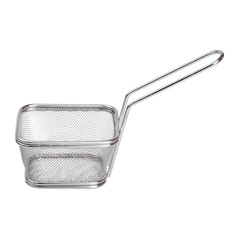 Zhongjing Корзина сервировочная для подачи фри и снеков 10.5х9х5.5 см нержавеющая сталь HP-19-3 Киев - изображение 3