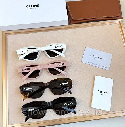 Жіночі сонцезахисні окуляри Celine (40279) black LUX Київ - фото 7