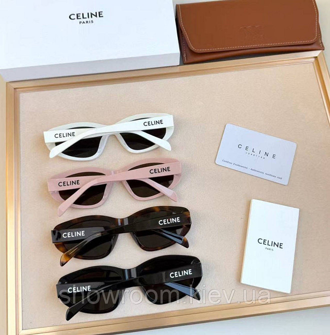 Женские солнцезащитные очки Celine (40279) black LUX Киев - изображение 7