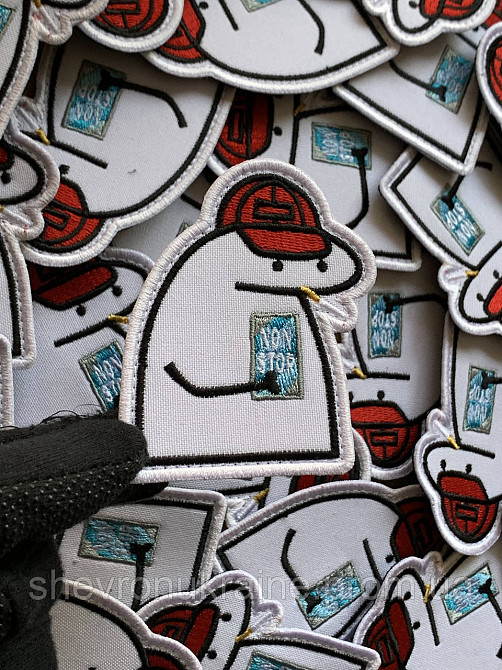 Шеврон флорк хуліган (Форма контурна. На липучці) Розмір 8x6.5см Київ - фото 4