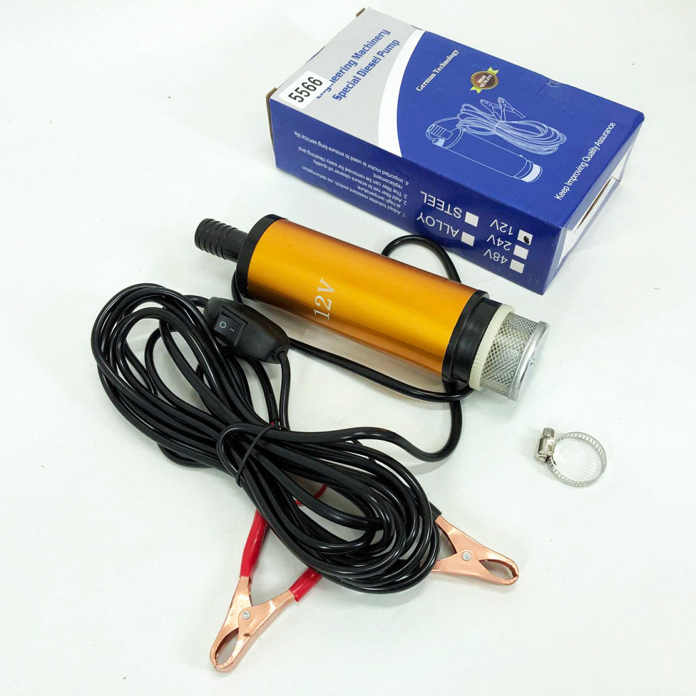 Насос для перекачки дизтоплива 12 вольт 12В 12v 12л/мин, Аккумуляторный насос для FA-491 перекачки топлива Киев - изображение 2