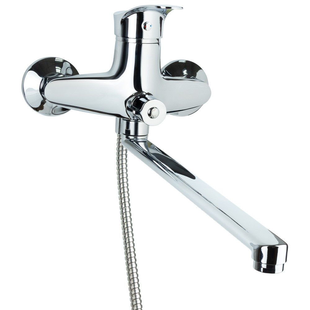 TAU Смеситель s07 Ø40 для ванны гусак прямой 350мм дивертор встроенный картриджный TAU SE-2C245 Київ - фото 1