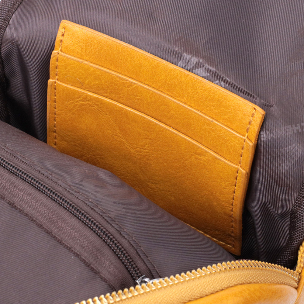 Яркая женская слинг сумка через плечо из экокожи Vintage 22753 Желтый Киев - изображение 7