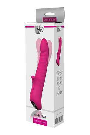 Двойной вибратор Dream Toys Vibes Of Love Honey Bear Magenta розовый Sex Aura Киев