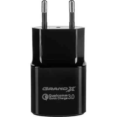 Зарядний пристрій Grand-X Quick Charge QС3.0 3.6V-6.5V 3A, 6.5V-9V 2A, 9V-12V 1.5A USB (CH-550B) Вінниця