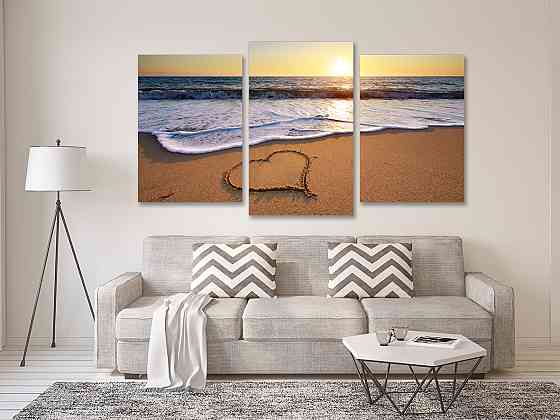 Модульная картина в гостиную / спальню   Сонячний берег    Art-733_3 100x150 см Київ