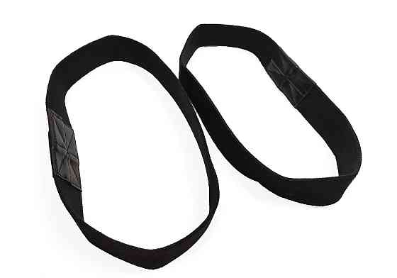 Лямки атлетичні EasyFit для турніка та поперечини чорні Коломия