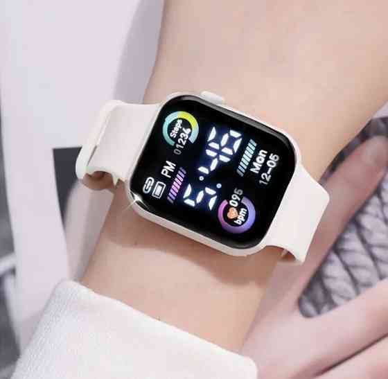 Подарочный набор для женщин Бабочка цифровые часы браслет ожерелье кольцо серьги белый Киев