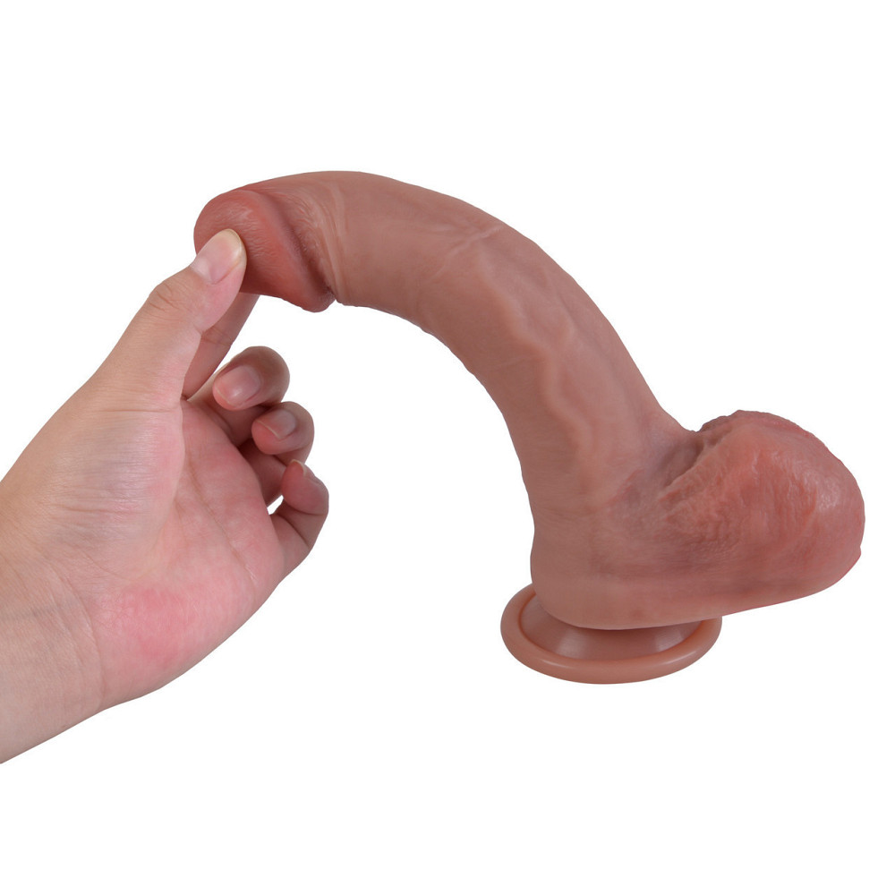 Фалоімітатор - Erospace Natural Play Silicone Dildo D1, 21 см Sex Aura Київ - фото 6