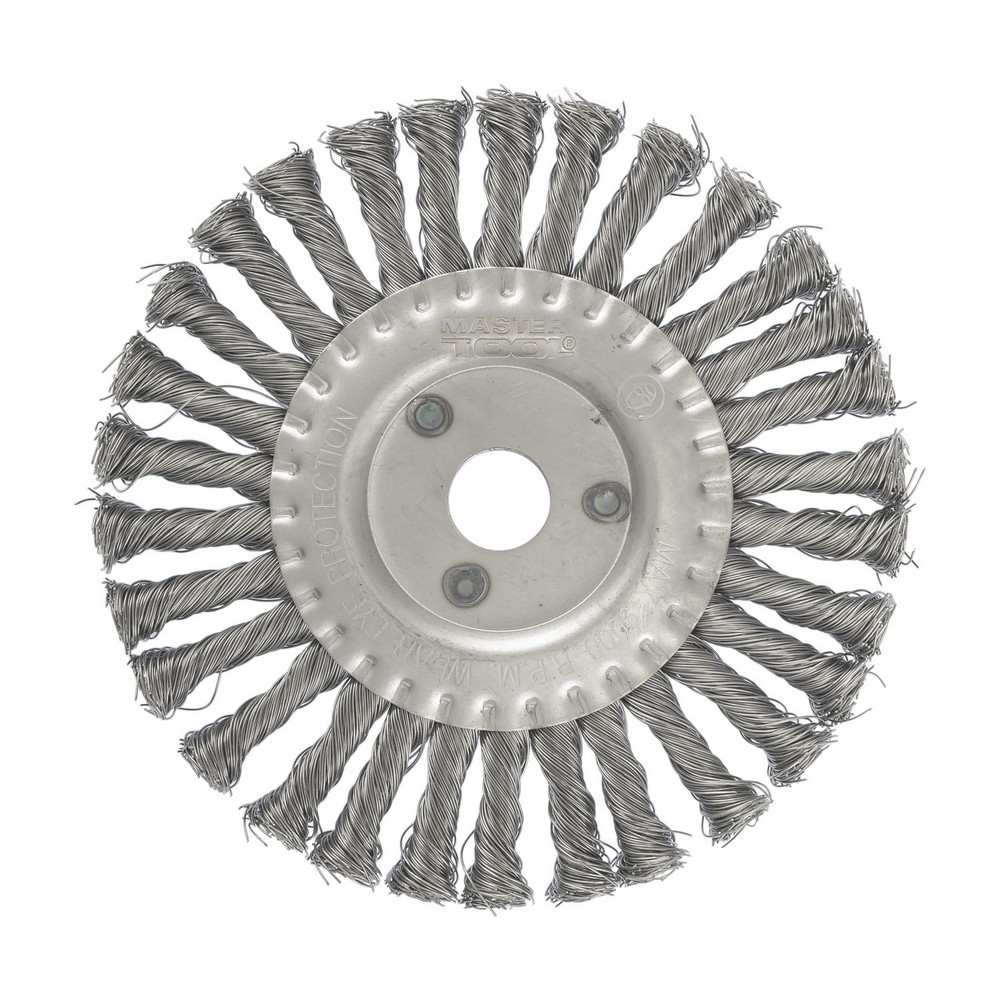 Щітка дискова MASTERTOOL з плетеного дроту Ø 180х22.2 мм 19-9018 Коломыя - изображение 2