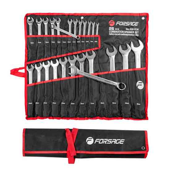 Набір ключів комбінованих 26пр. (6-25, 27, 28, 30, 32, 36мм) на полотні Одеса