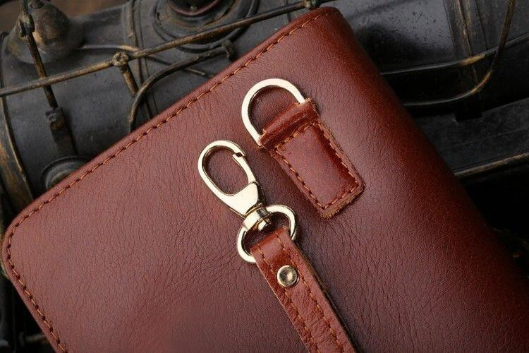 Мужской клатч Vintage 14197 кожаный Коричневый Киев - изображение 5