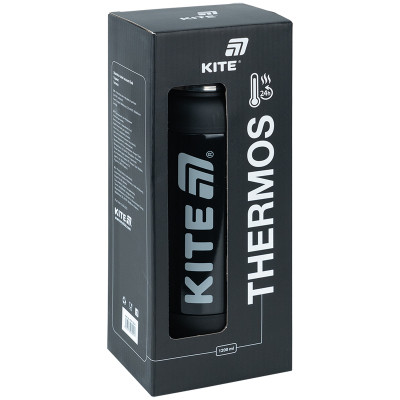 Термос Kite 1200 мл, чорний (K25-1225-1) Вінниця - фото 6