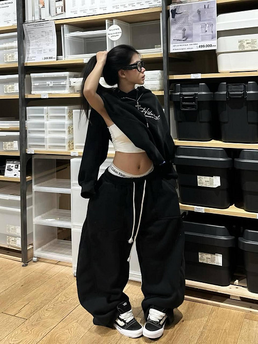 Женский стильный повседневный оверсайз-костюм  тринитка на флісі Одесса - изображение 3