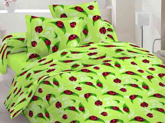 Ecotton Дитячий комплект постільної білизни Ecotton 110х140 см в ліжечко з сонечками зелений (1 Коломия