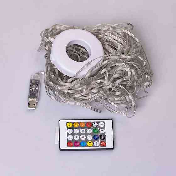 Гірлянда Smart 200 LED 2 м, прозора, мультиколор Київ