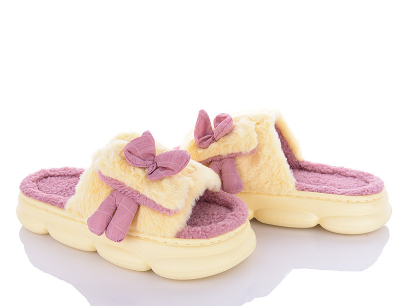 Капці жіночі домашні відкритий носок Жовтий 36 Одеса - фото 6