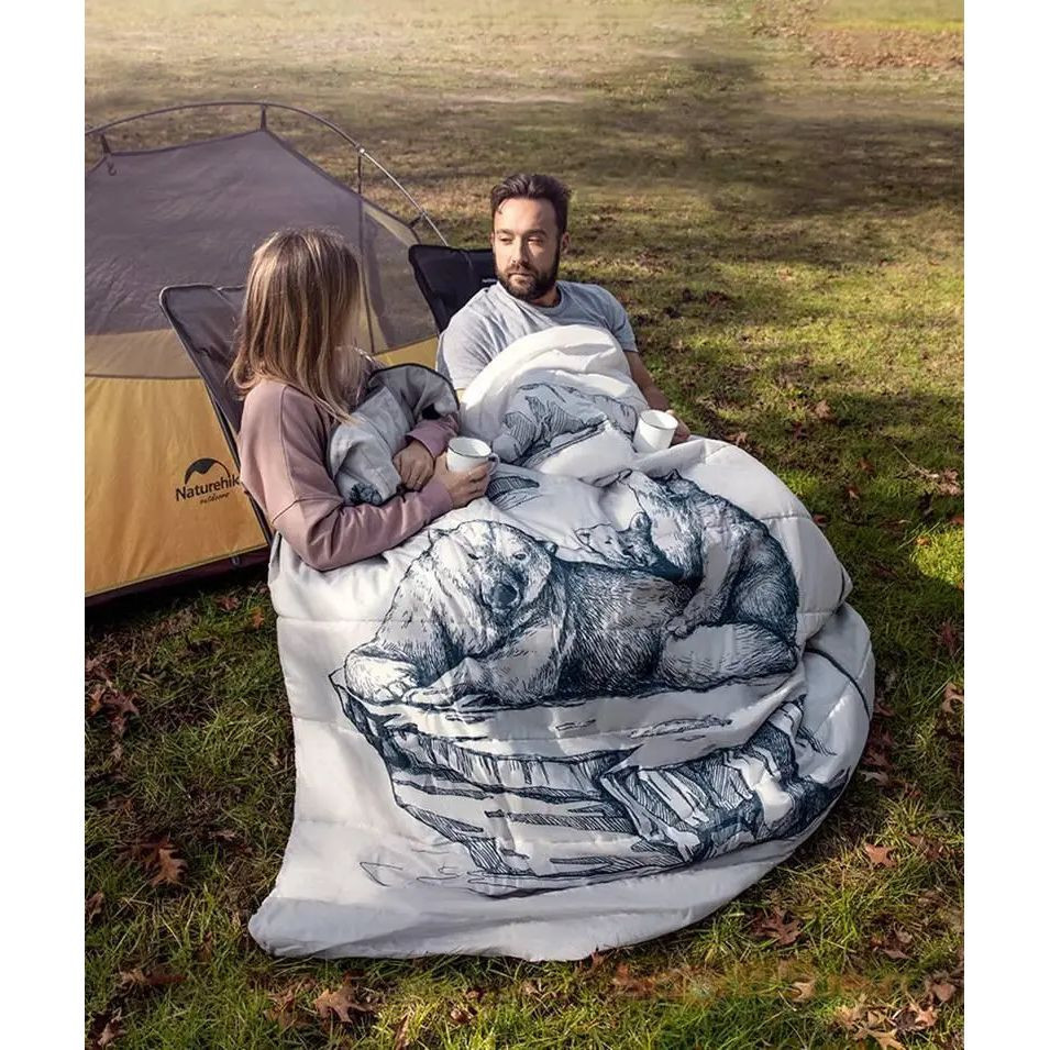 Спальний мішок двомісний Naturehike NH21MSD06, темно-синій Киев - изображение 3