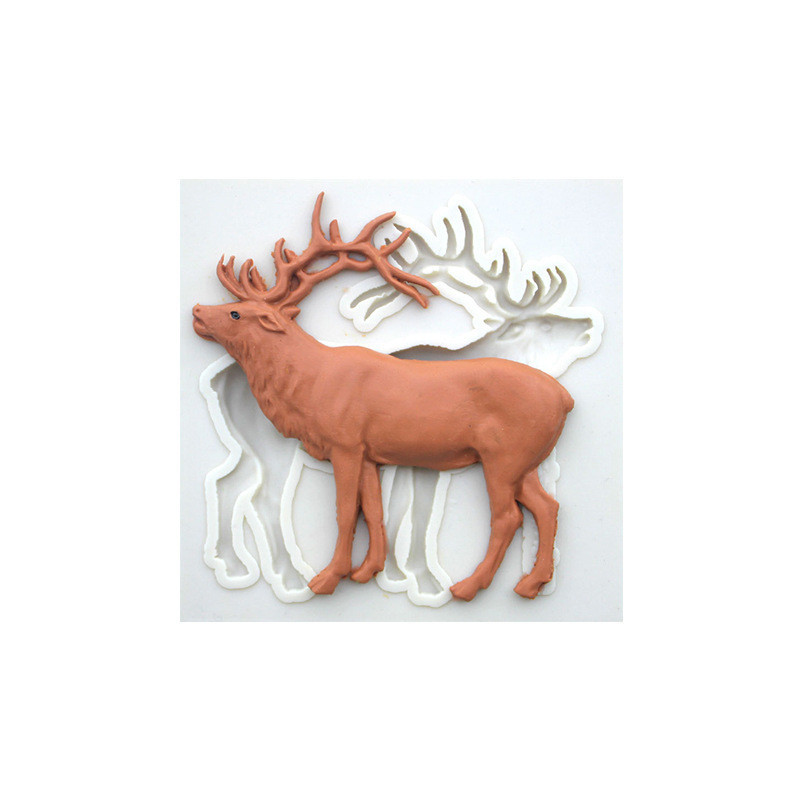 Молд силиконовый Лось 78 на 80 см серый Киев - изображение 1