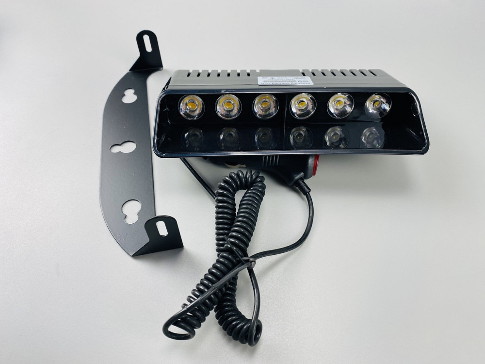 Маячок проблисковий для авто S9 стробоскоп мигалка 9-80V 6 led діодів помаранчевий спалах (під скло) Мукачево - фото 7