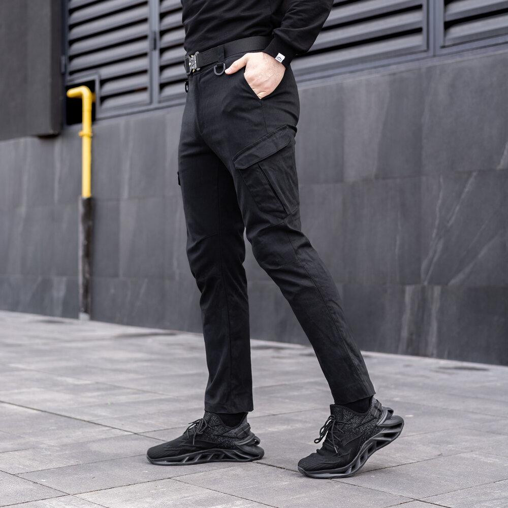 Чоловічі тактичні штани чорні M Pobedov Tactical V2 Київ - фото 5