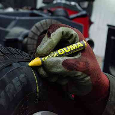 Мел восковой для маркировки по Резине (12шт), желтый Павлоград