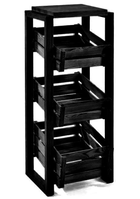 Стелаж для овочів і фруктів "Порінда" венге Миколаїв - фото 1