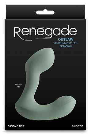 Массажер простаты NS Novelties Renegade Outlaw зеленый, 12 см Sex Aura Киев
