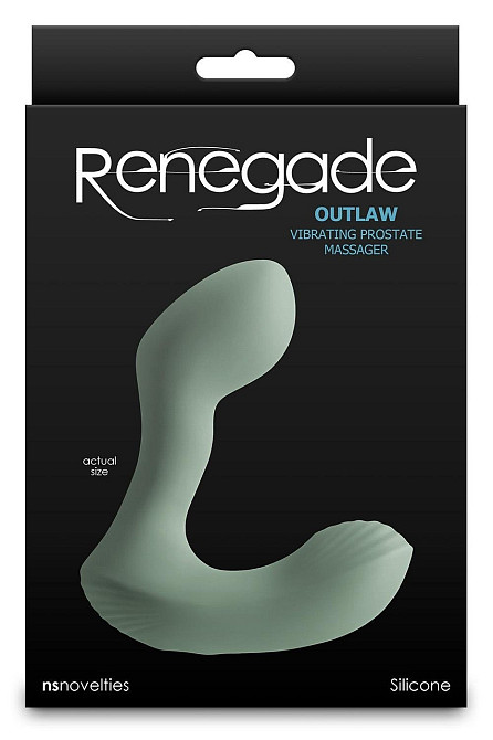 Массажер простаты NS Novelties Renegade Outlaw зеленый, 12 см Sex Aura Киев - изображение 4