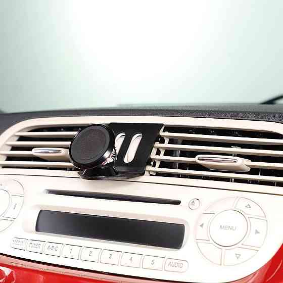 Автомобільний тримач для телефону на панель приладів для Fiat 500 (2010–2015), з алюмінієвого сплаву, на вентиляційну решітку Київ