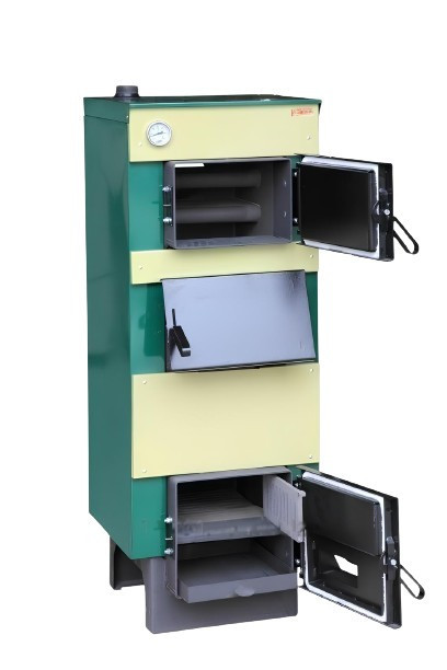 Твердопаливний котел Тивер КТ-24-ВУ сталь 5 мм котел з великою топкою на дровах 24 кВт до 220 м2 задній димохід Україна Тернопіль - фото 2