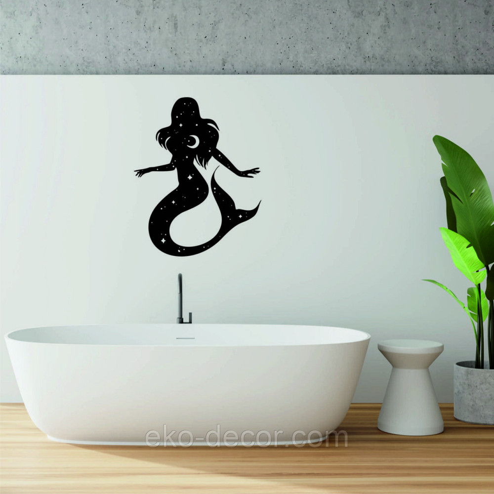 Декоративное настенное 3D Панно «Русалочка» Декор на стену с объемом 110*88 см, Черный Киев - изображение 7