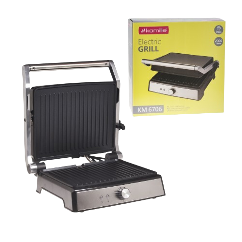 Електричний гриль 2000W 6706 KAMILLE Житомир - изображение 2