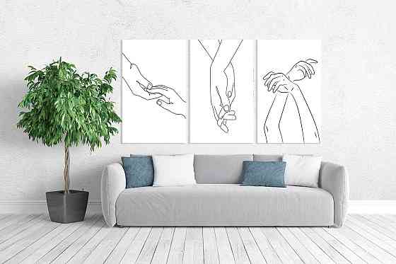 Модульная картина в гостиную / спальню   Закохані    ART-199_3A 100х150 см Киев